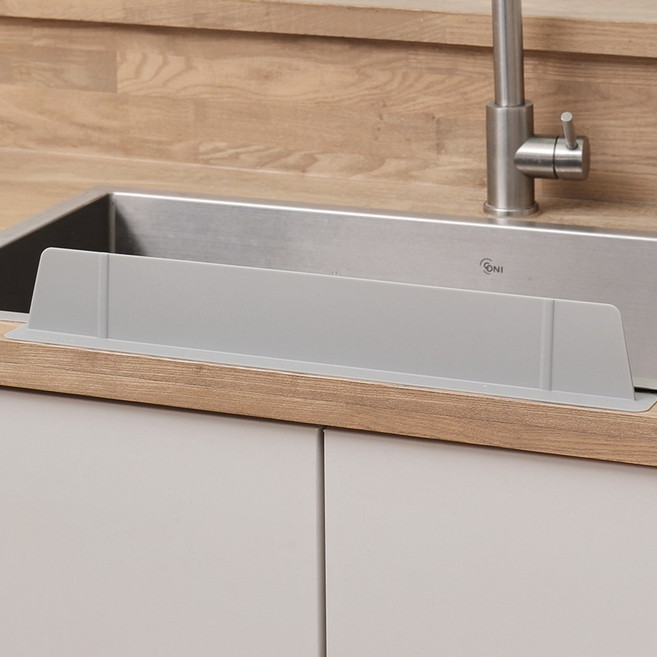 국산 실리콘 싱크대 물막이 자동흡착 그레이, 1개