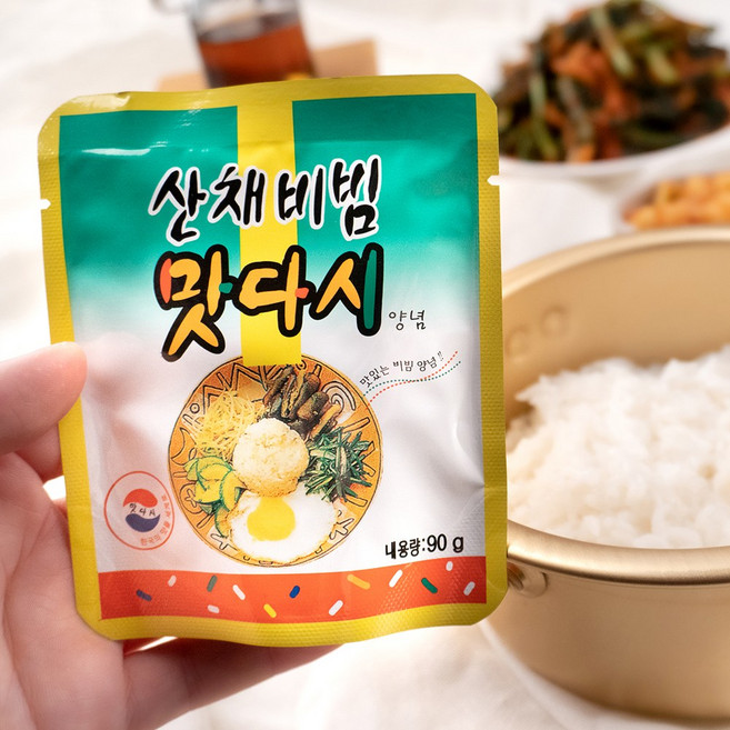 동방푸드 산채비빔 맛다시 양념, 90g, 100개