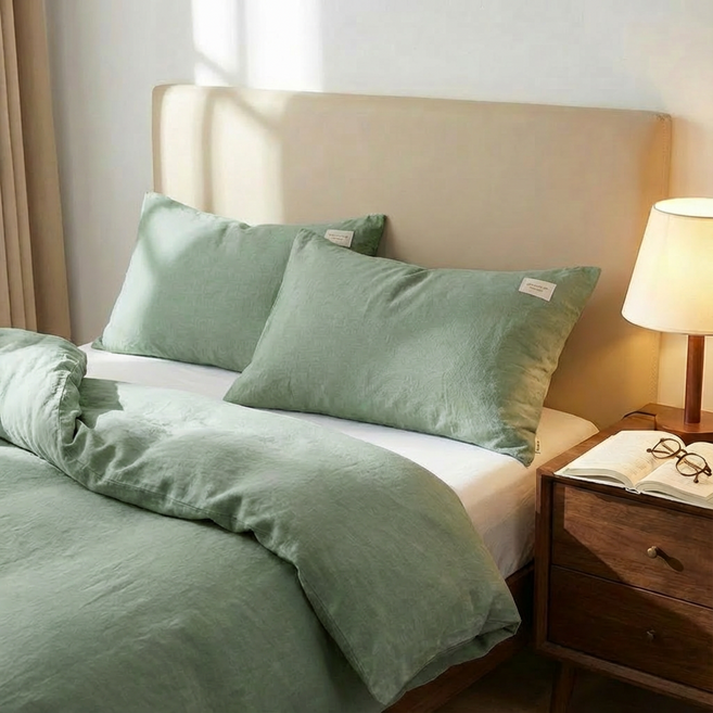 포니홈 호텔 순면 베개커버 60수 코튼워싱 자루식베겟 2P