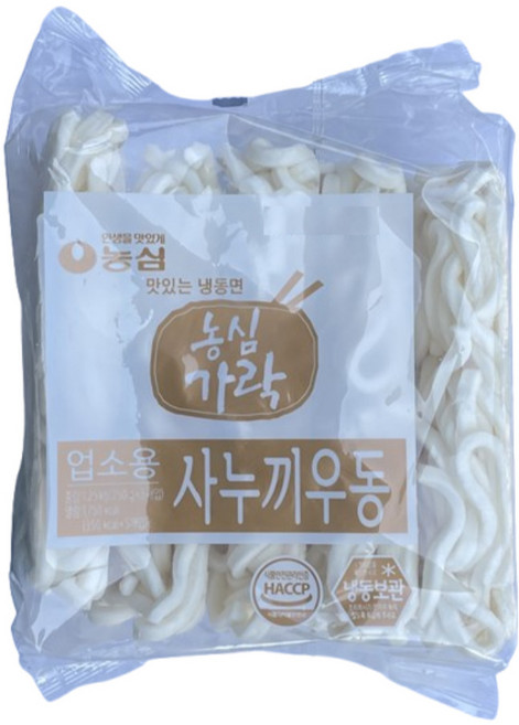 농심 가락 사누끼우동 1.25kg (250g ) 고급형 사리면 업소용 냉동, 1박스, 10kg