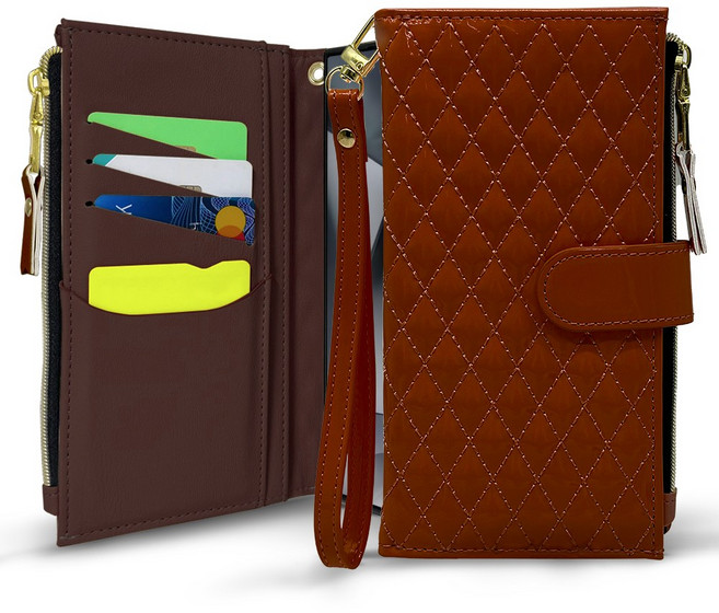 5세컨즈 애나멜D 가죽 다이어리 카드수납 지갑 휴대폰 케이스 + 핸디 스트랩 세트