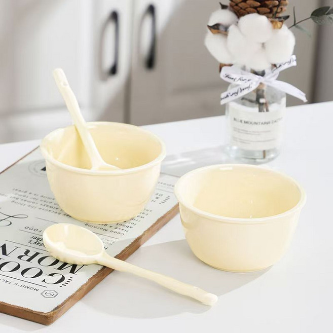 해피유통 세라믹 4.5인치 내열 도톰 식기 jhwj, 4.5인치(8개입)