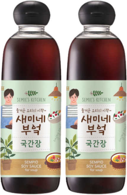 샘표 새미네부엌 국간장, 830ml, 2개
