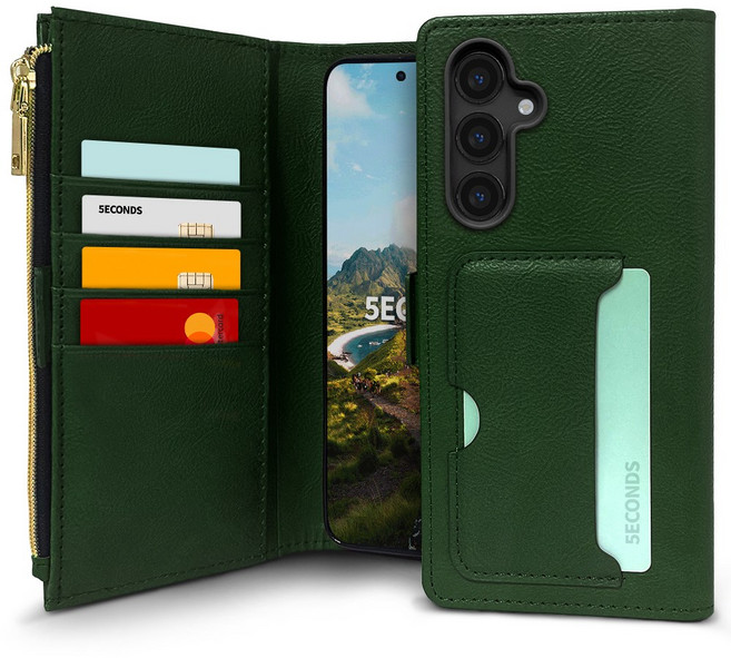 5세컨즈 오로라 가죽 다이어리 카드수납 지갑 휴대폰 케이스