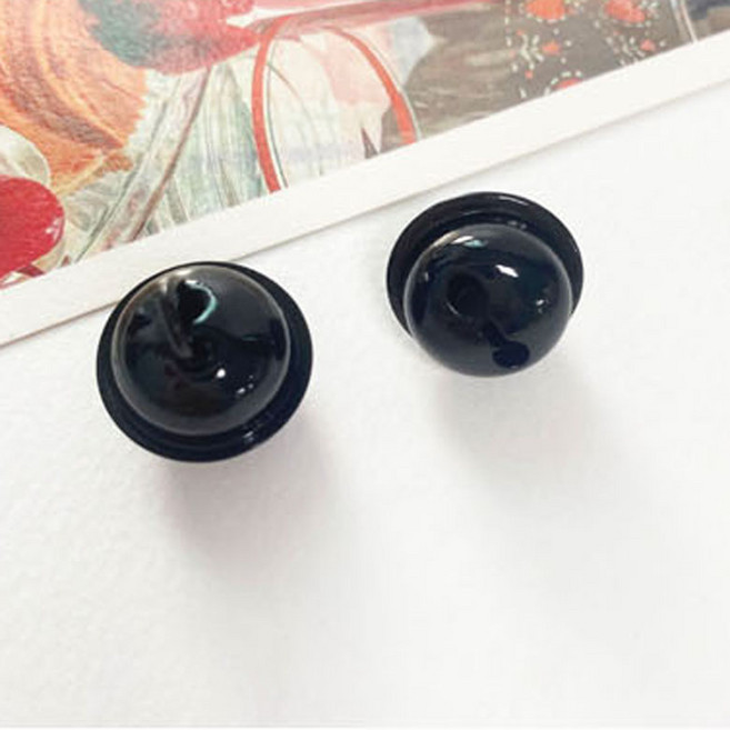 헤세드 4개) 18mm 컬러방울 딸랑이 방울 방울장식, 4개, 블랙