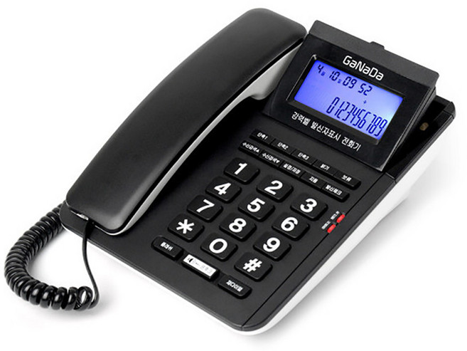 아이텍 가나다 강력벨 발신자표시 유선전화기 GND-700/착신벨기능/단축다이얼