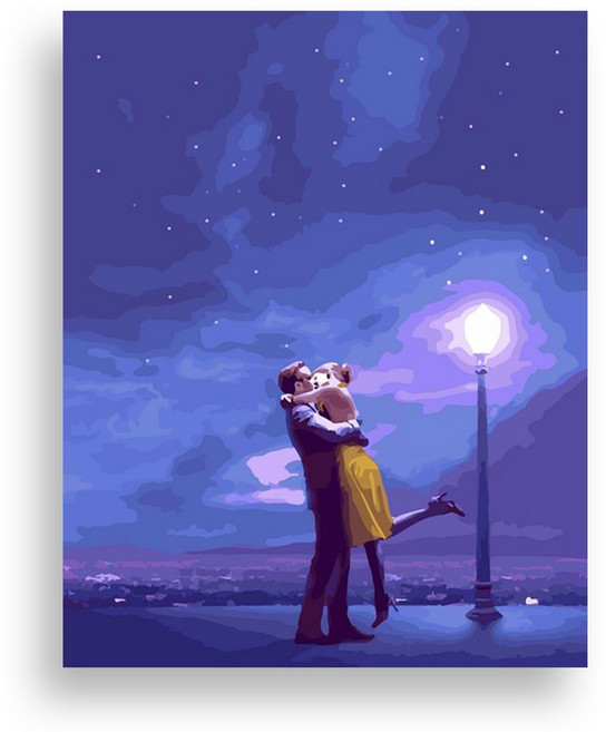 위메이크 페인팅 DIY 명화그리기 세트 라라랜드 40x50, 혼합색상, 1개