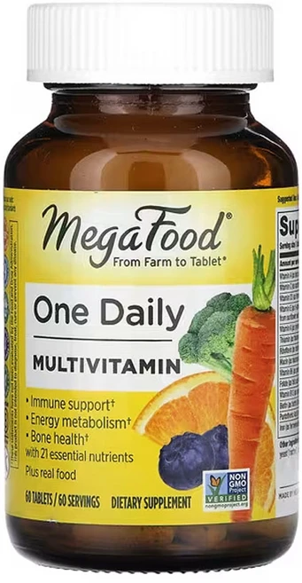 메가푸드 One Daily 종합비타민 60정, 59ml, 1개 - 쿠팡