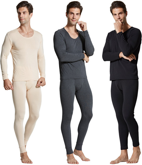 국산 얇은 남성 자연섬유 9부 사계절 내복 내의 세트 빅사이즈 4XL까지
