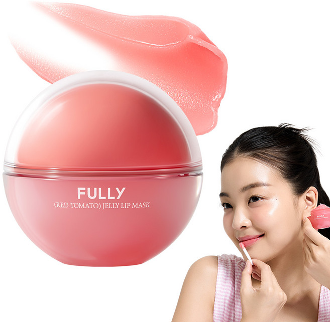 풀리 레드 토마토 젤리 립 마스크, 1개, 12g, 스트로베리 향