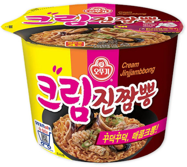 오뚜기 크림진짬뽕 105g, 13개