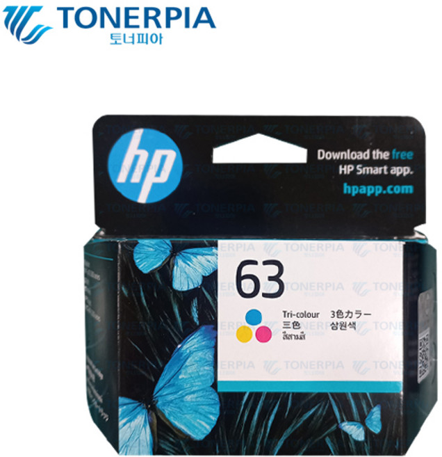 HP 정품 HP63 HP63XL NO.63 NO.63XL F6U63AA F6U64AA, 02_표준용량 컬러(COLOR), 1개
