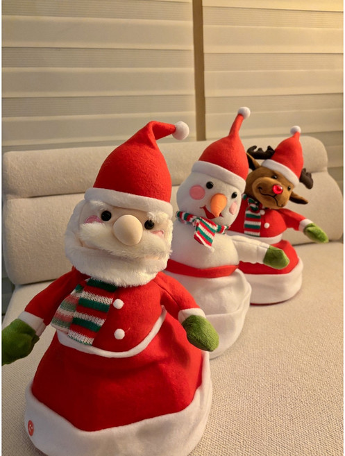 크리스마스 춤추는 산타모자/눈사람모자/루돌프모자, 산타할아버지, 1개