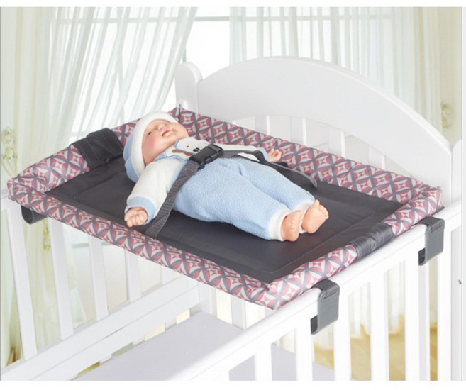 嬰兒床通用加大加寬寶寶尿布台 高雅灰 承重20KG 安全尿布護理台, 1個, 現貨高雅灰尿布台