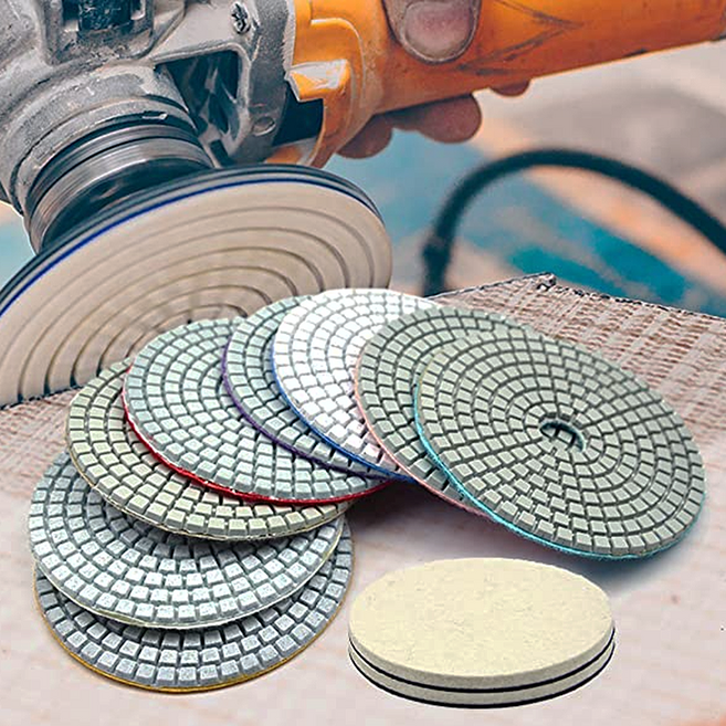 대리석 세라믹 습식용 조 광택 연마 다이아몬드 패드 타일 세라믹 콘크리트 폴리싱, 3000방, 1개