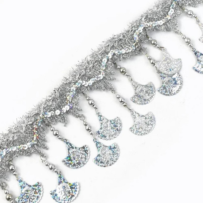 10cm 레이스 트림 리본 프린지 골드 실버 Tassel 웨빙 테이프 댄스 의류 장식 Tassels Band DIY 바느질 액세서리