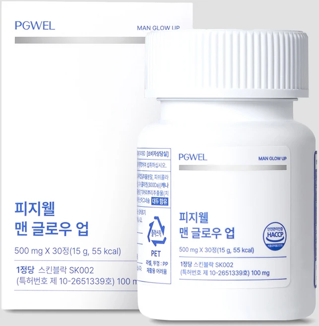피지웰 맨 글로우 업, 1개, 30정 - 쿠팡