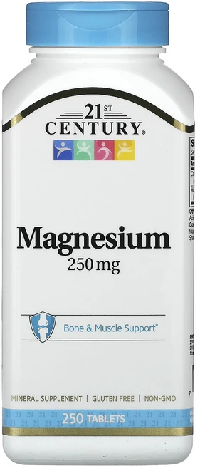21st Century 마그네슘 250mg 250정, 21st Century 마그네슘 250mg..., 1개 - 쿠팡
