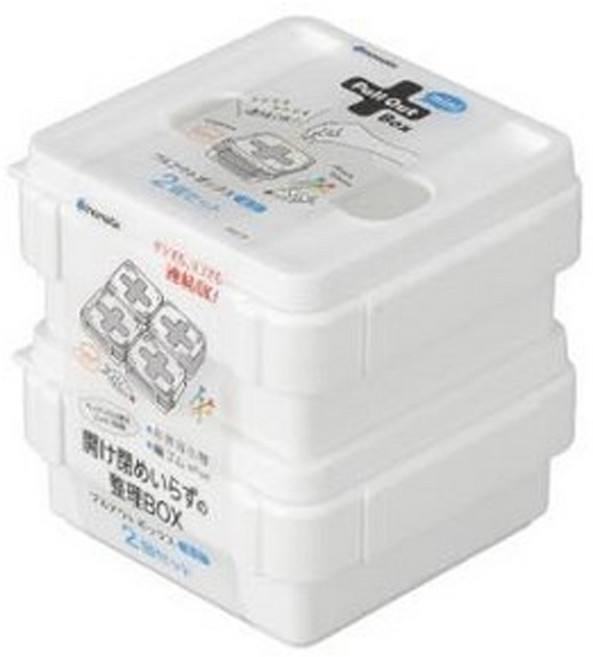 이노마타 크로스 정리함 다용도 보관함 비닐봉지 수납함, 3개, White