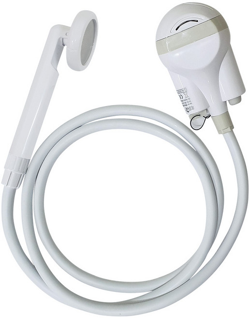 미오샤워 캠핑샤워기 캠핑용 야외 간이 이동식 휴대용 샤워기 USB충전식 무선, 일체형(화이트) 본품1개, 1개