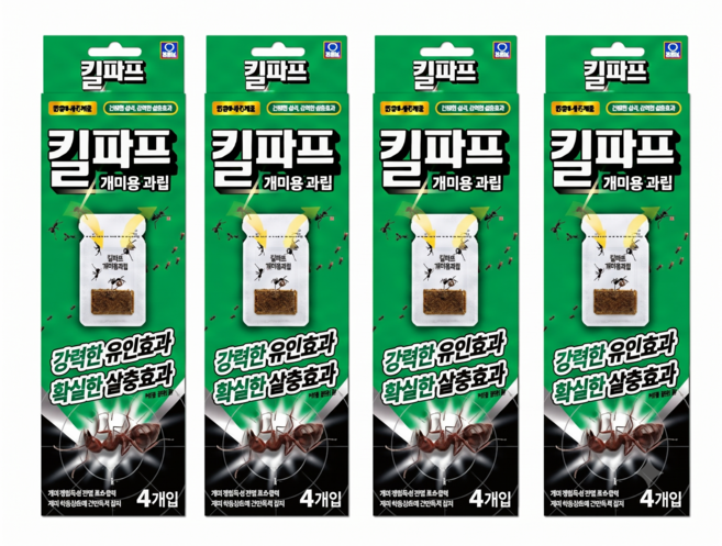 킬파프 개미용 과립 퇴치약 과립형 개미약 개미 베이트 유인제 실내 실외 가정용 개미 제거제 5개입, 4개, 5g