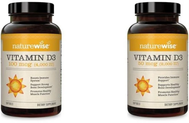 비타민D 네이처와이즈 비타민 D3 4000u 2000u (360수) 치아, 1개, 360정 - 쿠팡