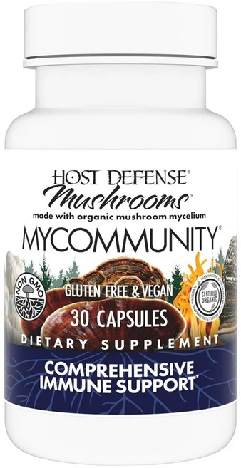 Host Defense 펀지퍼펙티 버섯 MyCommunity 개당15회분, 2개, 30정 - 쿠팡