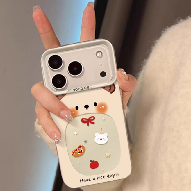 besteffie 적용모델 아이폰17케이스 귀여운 캐릭터 디자인 실리콘 스마트폰 방수케이스 K89
