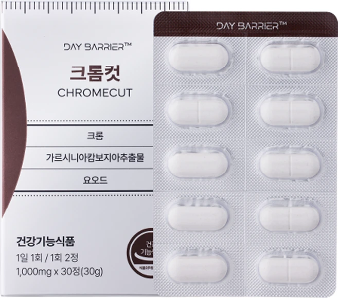 데이배리어 크롬컷 가르시니아캄보지아, 1개, 30정 - 쿠팡