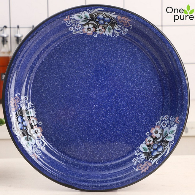 법랑그릇 빈티지 피자 감성 예쁜그릇 플레이트 레트로, 30 샤론-도톰, 1개