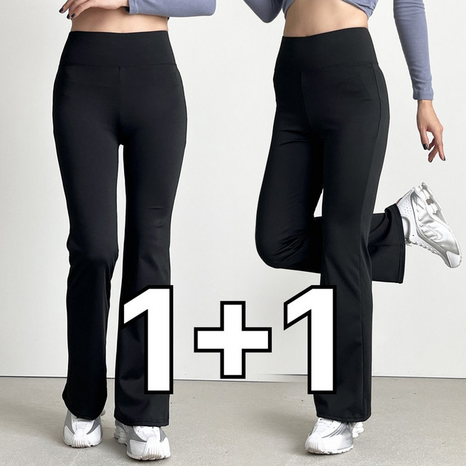 1+1 핏노블 여성 부츠컷 레깅스 바지