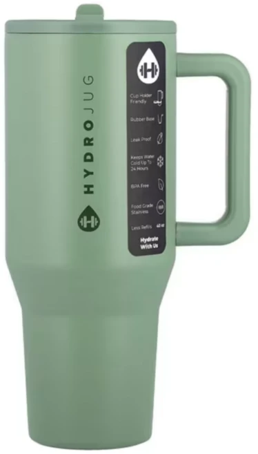 하이드로저그 텀블러 20온스 추성훈 트레블러 보온보냉 스텐 대용량 600ml, 1개, 세이지 - 쿠팡