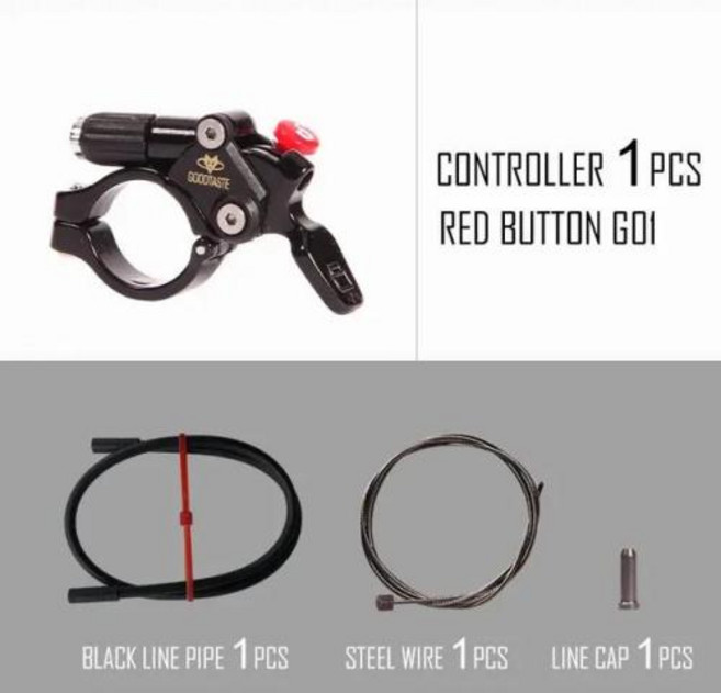 잠금 와이어 제어 레버 산악자전거 Rockshox Suntour 속도 Mannit 포크 컨트롤러 변경 스위치 버튼 보고, 09 reference picture 09