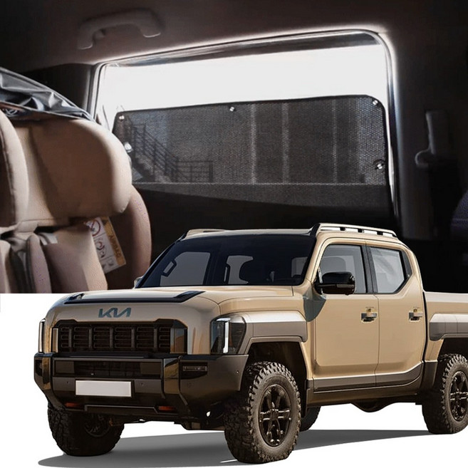 썬블럭 햇빛가리개 커튼 차박 타스만 (25년~현재) 1열, 1개