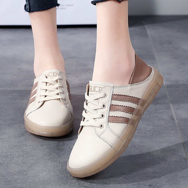 MJ21 여성 소가죽 블로퍼 플랫슈즈