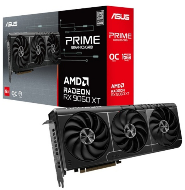 (ASUS) PRIME 라데온 RX 9060 XT OC D6 8GB 대원씨티에스, GAMING 지포스 RTX 5070 Ti SOLID