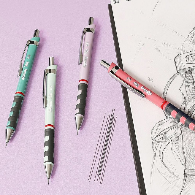 [로트링] 티키 파스텔 샤프 0.5/0.7mm Tea Rose 외 4종 중 [옵션선택], Orchid Bloom 0.5mm