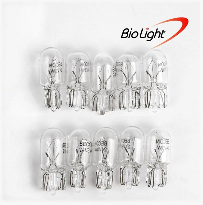 [바이오라이트] 미등 실내등 번데기, T10, 1세트