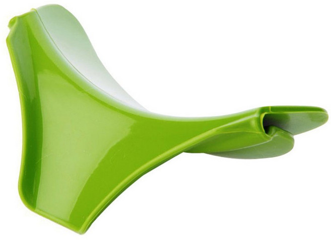 튀김 방지 가장자리와 액체 스트리머 주둥이 주방 깔때기 유출 도구, 1개