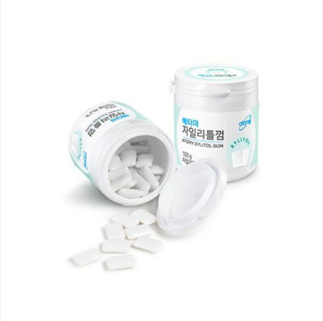 이브CURE 구강건강 청량한 자일리톨껌 회의전 식사후 회의전 장거리운전껌, 5개, 100g