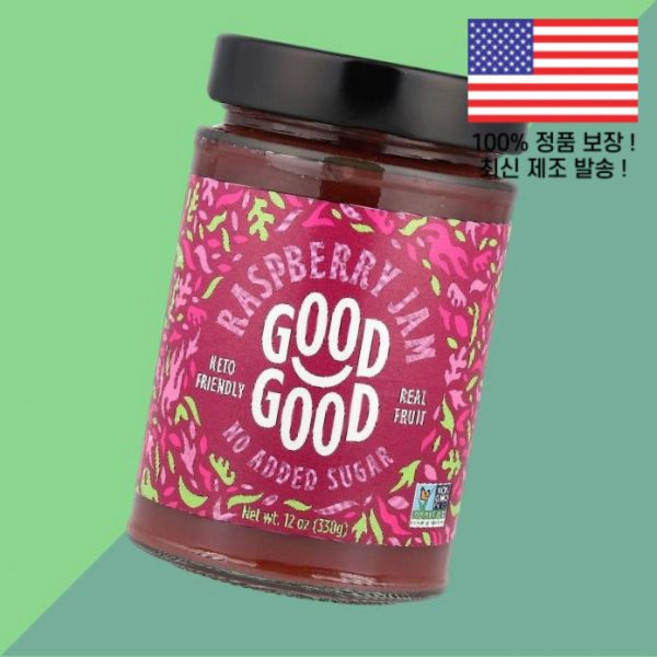 굿굿 라즈베리 잼 12온스 330g GOOD Raspberry Jam 12oz, 굿굿 라즈베리 잼 12온스 330g GOOD Raspb