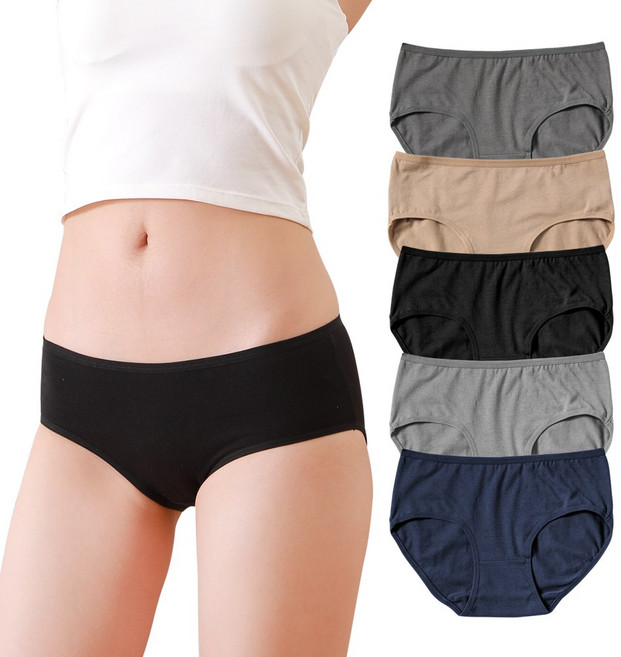 데일리 면스판 여성팬티 5종세트