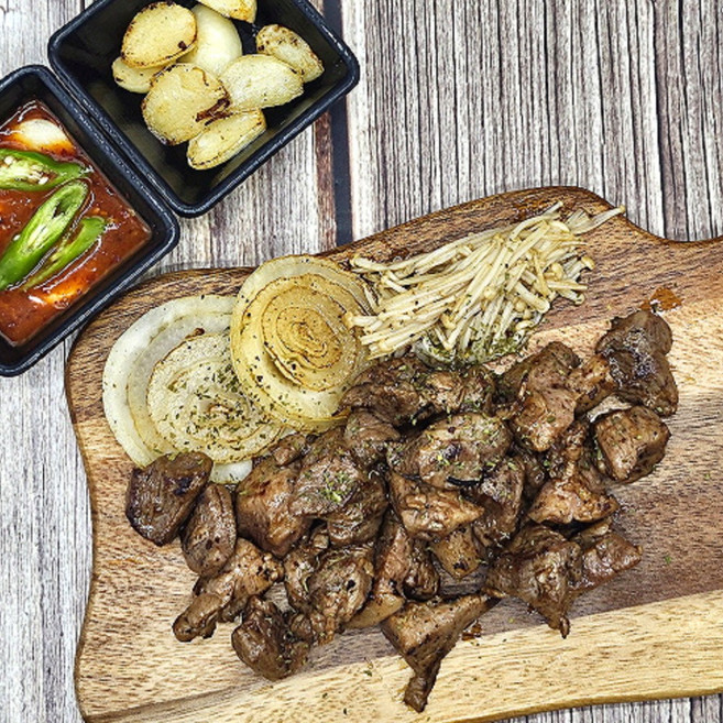 쫄깃한 지리산 산청 흑돼지 뒷고기 냉장, 4개, 200g