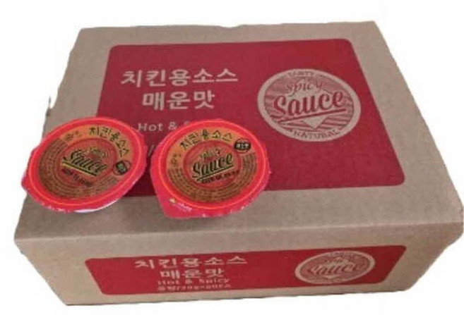 일회용 치킨소스 매운맛 30g 60개 디핑소스 치킨양념