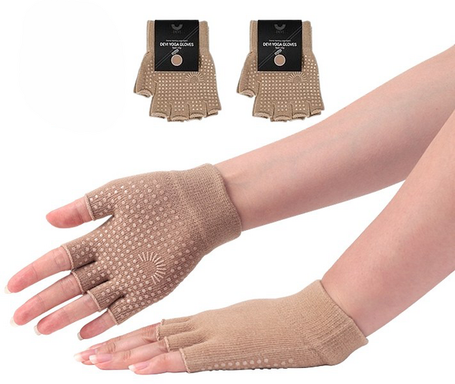 데비 논슬립 요가 장갑 좌우 3세트, 베이지