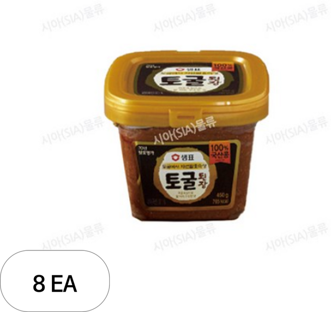샘표 콩 토굴 된장, 450g, 8개