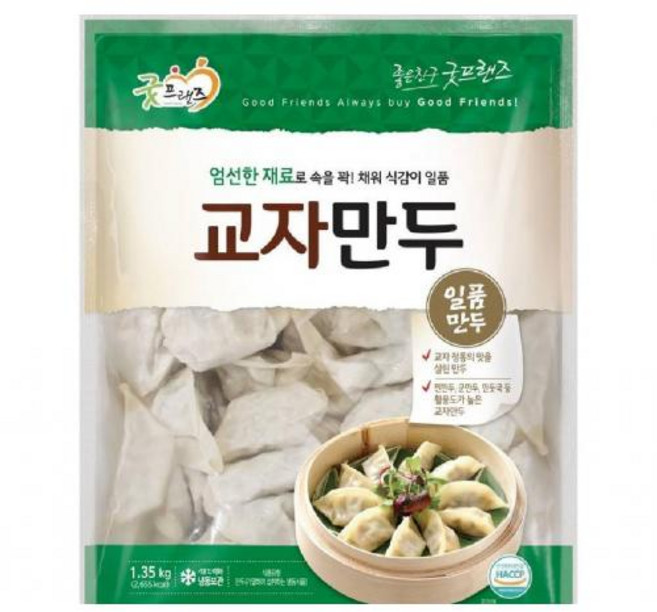 교자만두 계육 굿프랜즈, 1.35kg, 1개