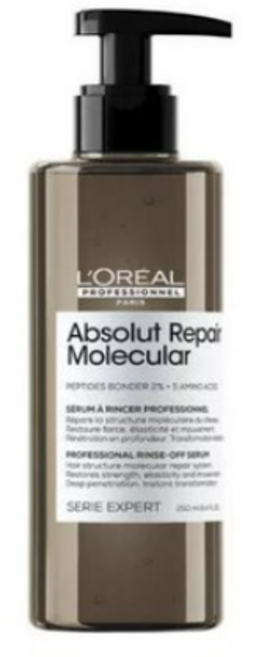 로레알 앱솔루트 리페어 몰레큘러 린스오프 세럼 250ml 손상된 모발관리 극손상 모발케어, 1개