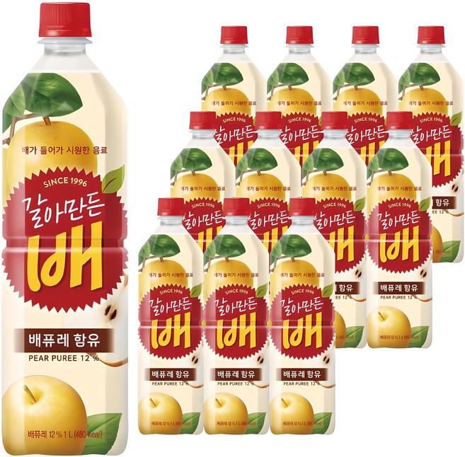 갈아만든배, 1L, 12개