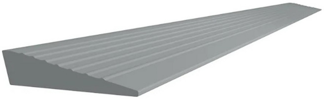 실리콘 문턱 경사로 로봇청소기 휠체어 방문턱 경사판 1M 1x2.5cm, 화이트